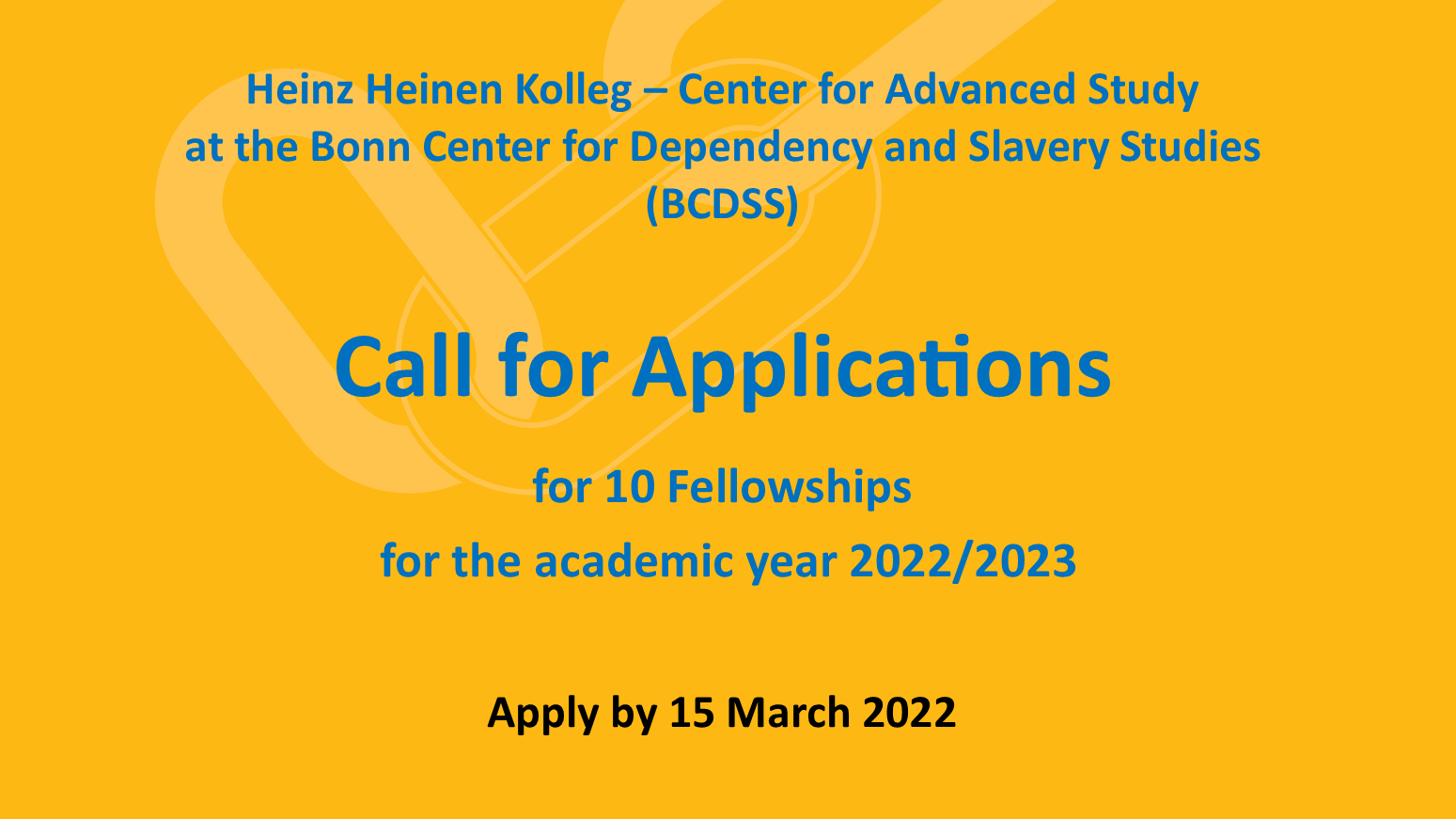 Heinz Heinen Kolleg: Call for applications