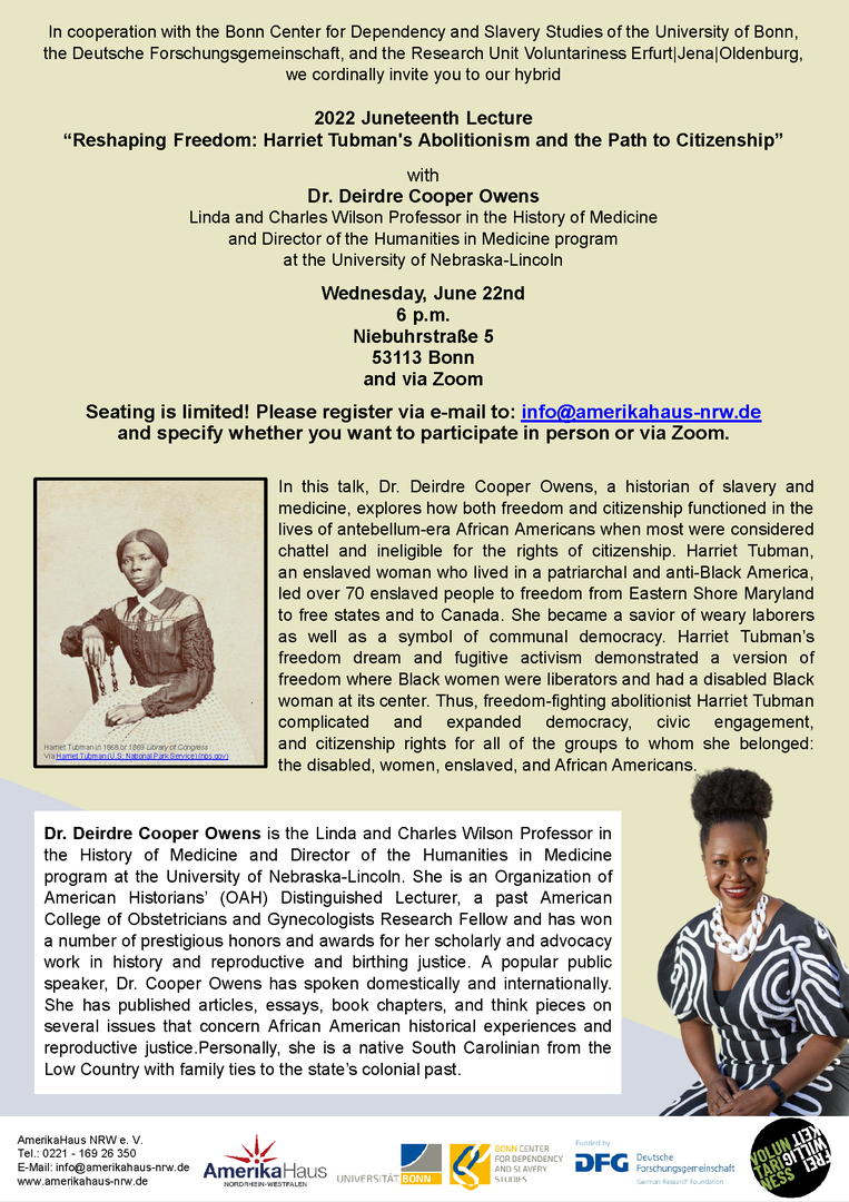 2022 Juneteenth Lecture Poster