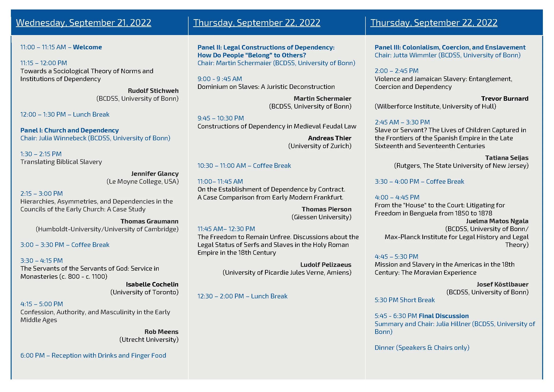 Annual Conference - Program