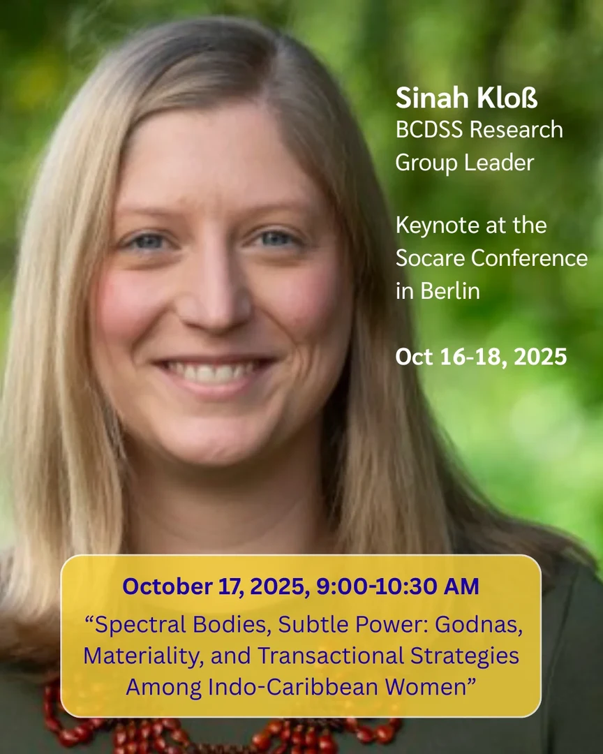 Dr. Kloss’ keynote, titled “Spectral Bodies, Subtle Power Godnas, Materiality, and Transactional Strategies Among Indo-Caribbean Women,”.png