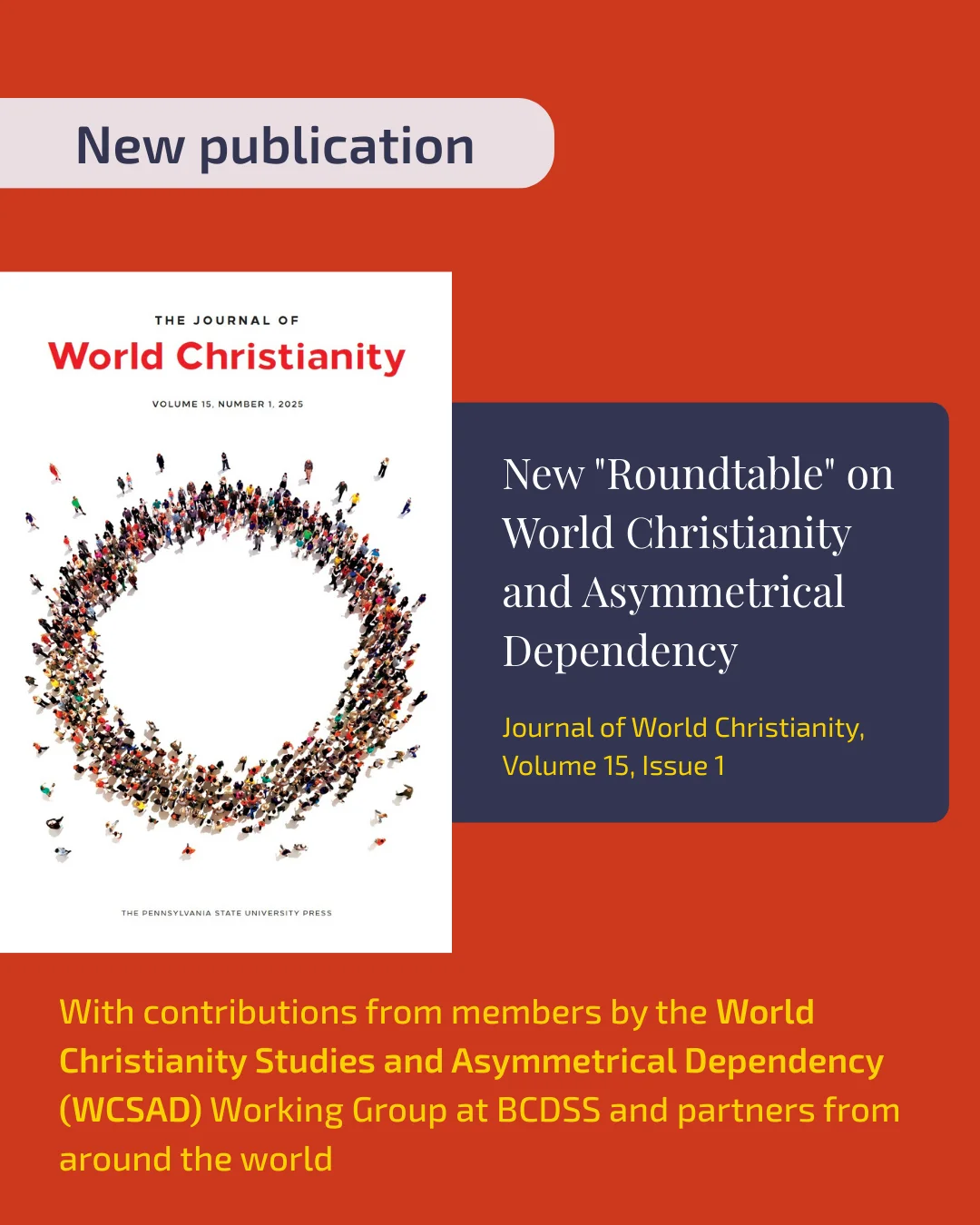 New publication_WCSAD WG