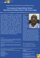 Poster Current Trends with O. C. Adesina