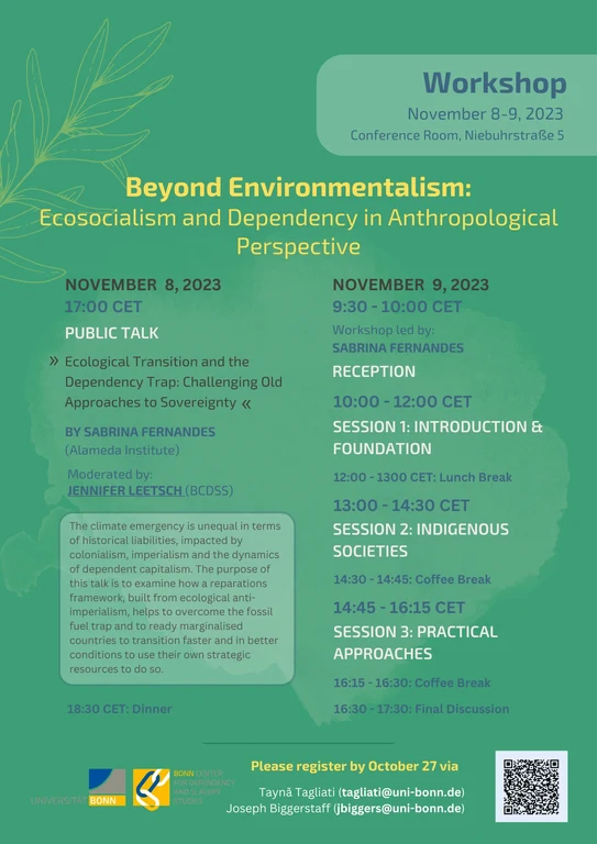 Workshop "Beyond Environmentalism" Poster