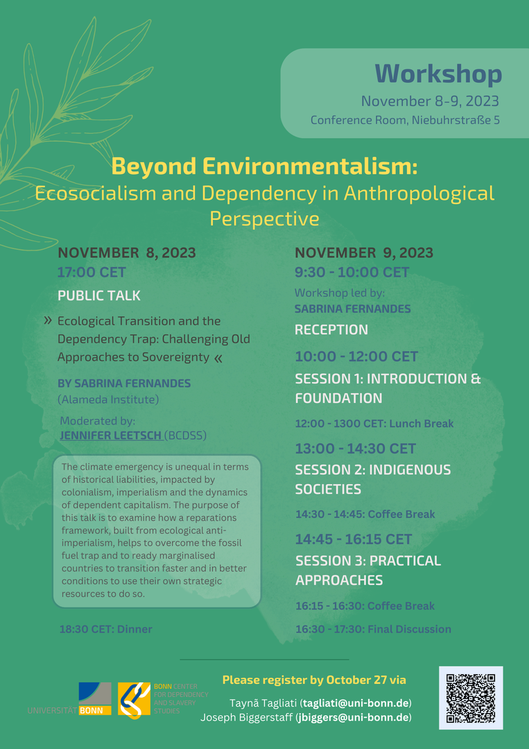 Workshop "Beyond Environmentalism" Poster
