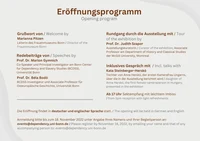 Einladung Eröffnung Numerus Clausus Ausstellung