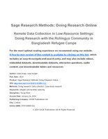 Remote-data-collection-in-low-resource-doing-research-with-rohingya SAGE.pdf
