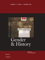 Cover Gender History Special Issue