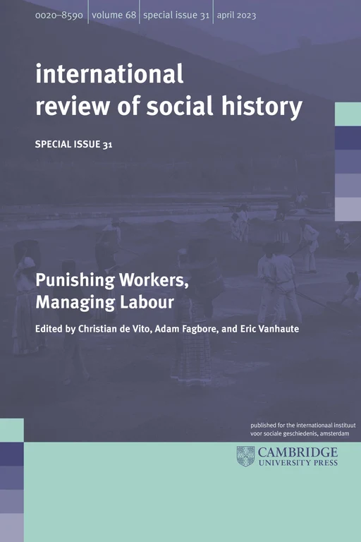 Cover Punishing Workers, Managing Labour