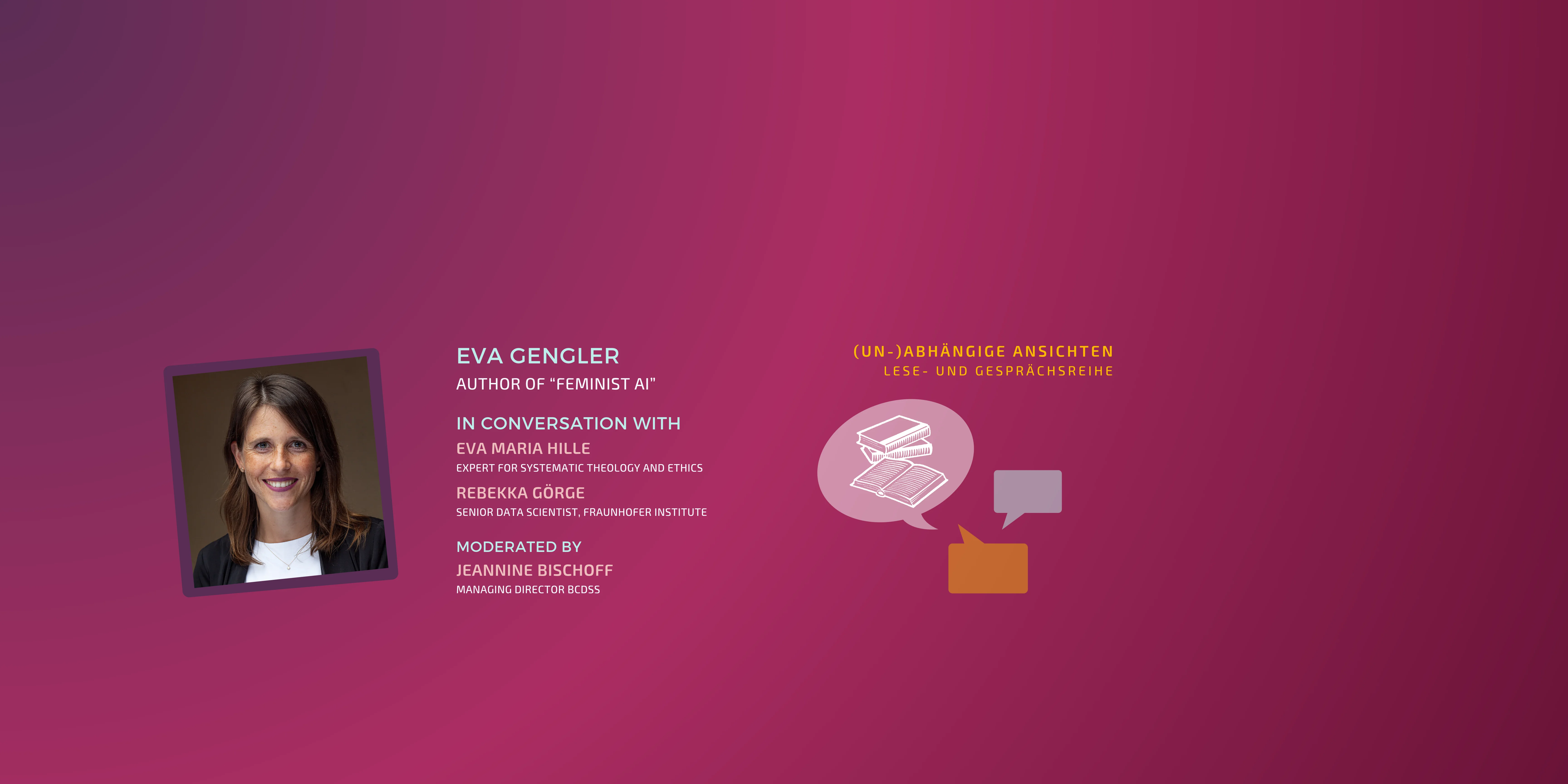 Reading and Discussion with Eva Gengler on "Feminist AI"